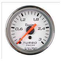 Manômetro Mecânico Pressão De Turbo 0-3kgf/cm² 52 Mm Branco