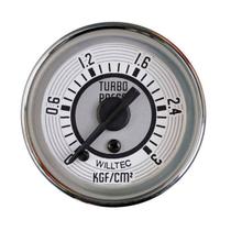 Manômetro Mecânico Pressão De Turbo 0-3kgf/cm² Branco Fusca