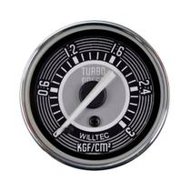 Manômetro Mecânico Pressão De Turbo 0-3kgf/cm² Preto Fusca