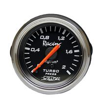 Manômetro Mecânico Pressão Turbo 0-2kgf/cm² 52mm Preto