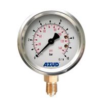 Manômetro Pressão C/Glicerina 0 a 10 Bar 0 a 145 PSI Manômetro Pressão C/Glicerina 0 a 10 Bar 0 a 145 PSI