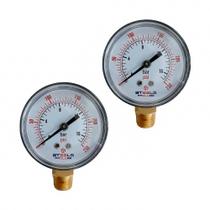 Manômetro relógio 1/4 vertical 250psi st10005-14n 2 unidades - Steels Manômetro relógio 1/4 vertical 250psi st10005-14n 2 unidades - Steels