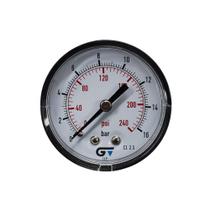 Manômetro Seco 1/4" 240 psi DN53 Saída Horizontal Genebre