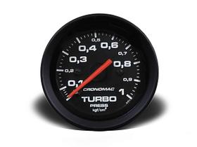 Manômetro turbo 52mm mecânico 1kg street preto (155301sp) cronomac Manômetro turbo 52mm mecânico 1kg street preto (155301sp) cronomac