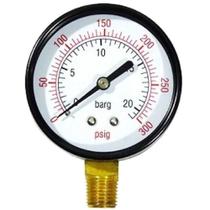 Manômetro Vertical 300 Libras Visor Grande 63mm Rosca 1/4 Manômetro Vertical 300 Libras Visor Grande 63mm Rosca 1/4