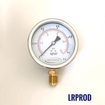 Manômetro vertical - diam.100mm (4") com escala de 0-1 KGF/CM2 x 15 PSI