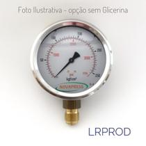 Manômetro vertical - diam.100mm (4") com escala de 0-250 KGF/CM2 x 3500 PSI Com Glicerina