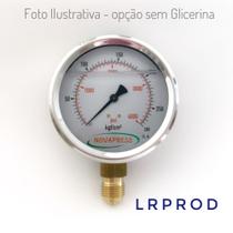 Manômetro vertical - diam.100mm (4") com escala de 0-280 KGF/CM2 x 4000 PSI
