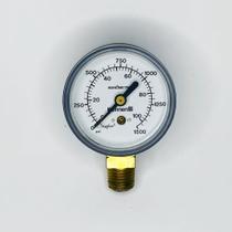 Manômetro vertical - diam.50mm (2” ) com escala de 1500 PSI x 0-100 KG/CM
