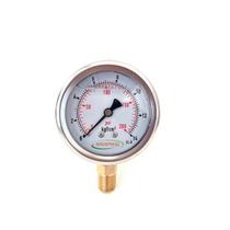 Manômetro vertical-diam.63mm (2. 1/2” ) com escala de 0-14 KGF/CM2 x 200 PSI
