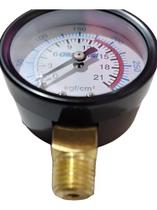 Manômetro Vertical Para Compressor De Ar 300lbs Rosca De 1.4