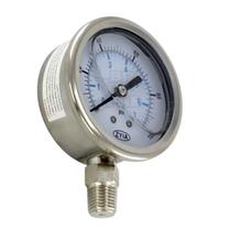 Manômetro Zyia Pressão Da Água 100 Psi 1/4 Conexão Lateral