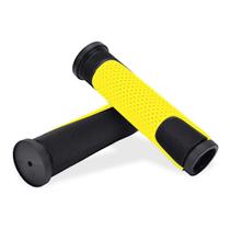 Manopla 125mm borracha tpr preto/amarelo - Luvinha MTB Manopla 125mm borracha tpr preto/amarelo - Luvinha MTB