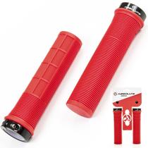 Manopla Absolute Lg1 Vermelha Borracha C/ Trava Preta 130mm Manopla Absolute Lg1 Vermelha Borracha C/ Trava Preta 130mm