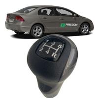 Manopla alavanca de câmbio honda new civic 1.8 16v 2007 á 2011 câmbio manual s/coifa