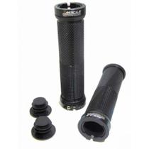 Manopla Anatômica Bicicleta Mtb Punho Grip Anel e Travas Preta Tsw