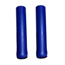 Manopla Bike MTB Absolute NBR1 Azul Escuro Espuma Silicone