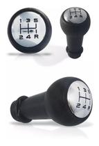 Manopla Bola Cambio + Coifa Cambio Peugeot 206/206 Sw Prata