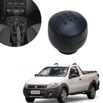 Manopla Bola Câmbio Fiat Strada Working 2010 2011 2012 2013 2014 2015 2016 2017 2018 2019 2020 Preto Original