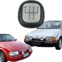 Manopla Bola Cambio Ford Escort Ré P/frente 1984 1985 1986 1987 1988 1989 1990 1991 1992 Resina Prata