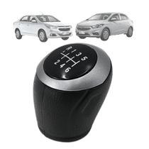 Manopla Bola Câmbio Onix Spin Cobalt Joy Prisma Com Aro Grafite 6M Encaixe Pressão