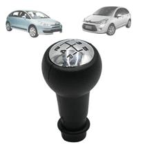 Manopla Bola Câmbio Peugeot 206 207 208 Partner Citröen C3 C4 AirCross Cromada