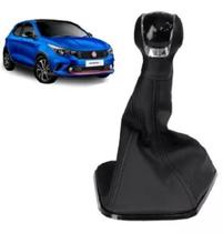 Manopla Bola Cromo + Coifa Câmbio Base Pta Cronos 2017/2021