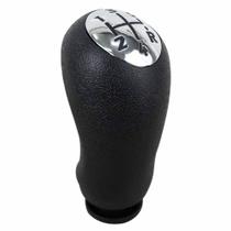 Manopla Bola da Alavanca de Câmbio Preto com Tampa Cromada Renault Logan e Sandero 07 até 2015 Duster e Fluence 2011 até 2016 Megane 06 até 2013