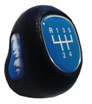 Manopla Bola De Câmbio 5 Marchas Linha Gm Esportiva Azul