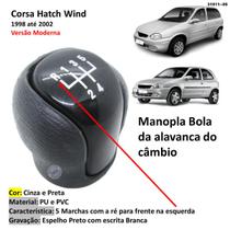 Manopla Bola de Câmbio Corsa Classic Celta 2010-2016 Cinza