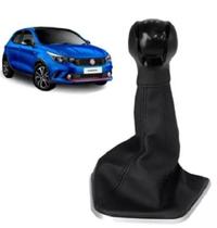 Manopla Bola Pta + Coifa Câmbio Base Prata Cronos 2017/2021