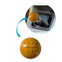 Manopla Bola Sinuca 5 Marchas Amarela 54mm Ré P/ Frente