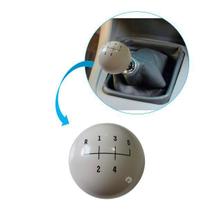 Manopla Bola Sinuca 5 Marchas Branca 54mm Ré P/ Frente