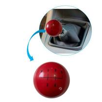 Manopla Bola Sinuca 5 Marchas Vermelha 54mm Ré P/ Frente