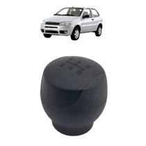 Manopla Cambio Palio Stilo Siena 2004 A 2011 Preta 5 Marchas