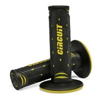 Manopla circuit-v cross/trilha (off road) preto/amarelo