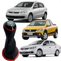 Manopla + Coifa Cambio Marcha Gol Saveiro Voyag G5 G6 Vermel Manopla + Coifa Cambio Marcha Gol Saveiro Voyag G5 G6 Vermel