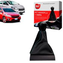 Manopla + Coifa Chevrolet Onix E Prisma 2013 Até 2019 - 5M - Nat