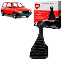 Manopla + Coifa Fiat Uno 1994 Até 2000 Sanfonada