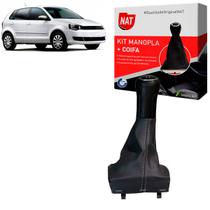 Manopla + Coifa Vw Polo 2002 Até 2014 - Ré P/ Frente Manopla + Coifa Vw Polo 2002 Até 2014 - Ré P/ Frente