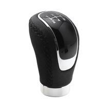 Manopla De Câmbio Em Couro Vermelho 5 Velocidades Universal Para Carros Com Transmissão Manual M8