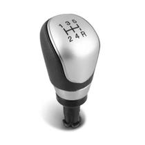 Manopla de Câmbio Ford Focus GLX 2011 2012 Preta com Lente Prata Nat Manopla de Câmbio Ford Focus GLX 2011 2012 Preta com Lente Prata Nat