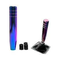 Manopla De Câmbio Manual Universal Para Carro Em Alumínio 13cm 18cm De Comprimento Com 3 Adaptadores