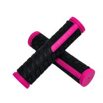 Manopla Elleven Bike MTB Cor Preta e Rosa Para Bicicleta Manopla Elleven Bike MTB Cor Preta e Rosa Para Bicicleta