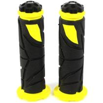 Manopla Emborrachada Moto Modelo ZX-523 Preto e Amarelo Manopla Emborrachada Moto Modelo ZX-523 Preto e Amarelo