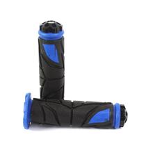 Manopla Emborrachada Moto Modelo ZX-523 Preto e Azul Manopla Emborrachada Moto Modelo ZX-523 Preto e Azul