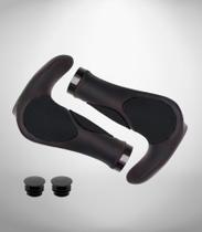 Manopla Guidão Bike Cor Preto Ciclismo Antiderrapante 2 Unidades