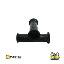 Manopla Honda Biz 100 110 125 2006 a 2022 Com Furo Preta Wester