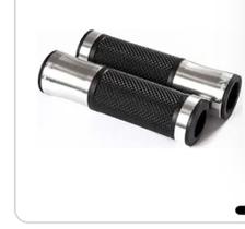 Manopla Luva Punho Universal Motocicleta Motos, Prata