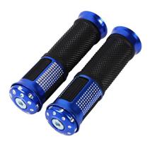 Manopla Moto Esportiva Aluminio Modelo Diamante Azul Manopla Moto Esportiva Aluminio Modelo Diamante Azul